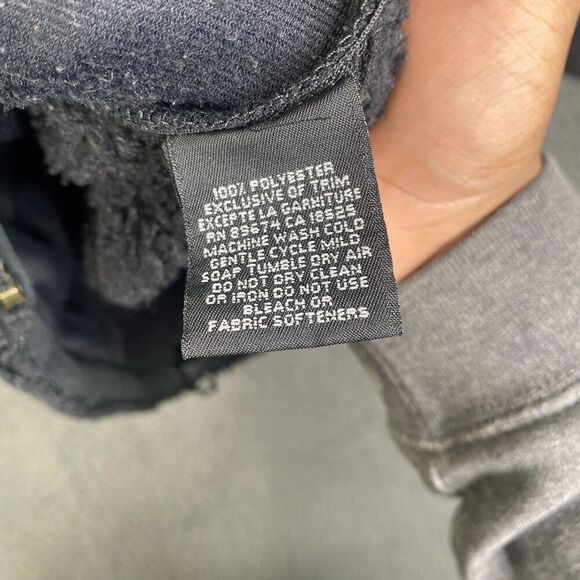 Mountain Hardwear Jacket Womens Small Full Zip Fleece Deep Pile Black USA Made - Picture 8 of 11